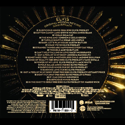 ELVIS (Original Motion Picture Soundtrack) back cover